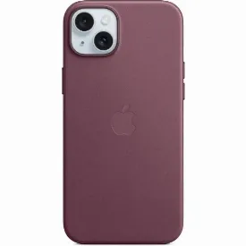 Чехол iPhone 15 FineWoven Case MagSafe, Mulberry, бордовый